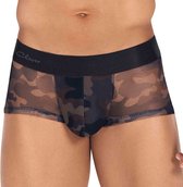Clever Moda - Honesty Latin Boxer - Maat S - Camouflage Print - Sheer achterkant - Mannen Ondergoed
