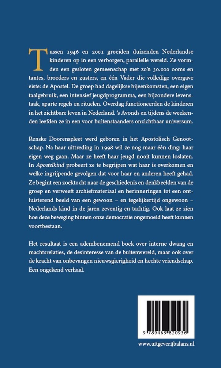 Apostelkind - back cover