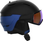 SALOMON Skihelm driver black/estate blue/solar Mannen Skihelm - Black - Maat S 5356