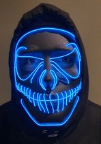 Venom halloween LED masker | lichtgevend NEON glow verkleed masker | purge masker