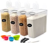 Keuken Opslag Containers | premium kwaliteit, voorraadpotten set, opbergdoos keuken luchtdichte container gemaakt van plastic, opbergdoos keukenorganizer.