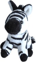 Wild Republic Knuffel Zebra Junior 13 Cm Pluche Zwart/wit