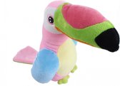 Tender Toys Pluchen Knuffeltoekan 23 Cm Roze