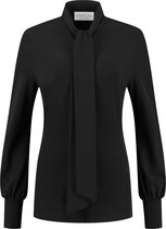 Helena Hart 7354 blouse strik transfer zwart, maat XS (34)