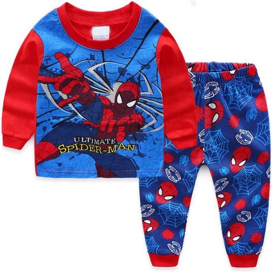 Spiderman pyjama kind - Marvel Spiderman pyjamaset - maat 98-104