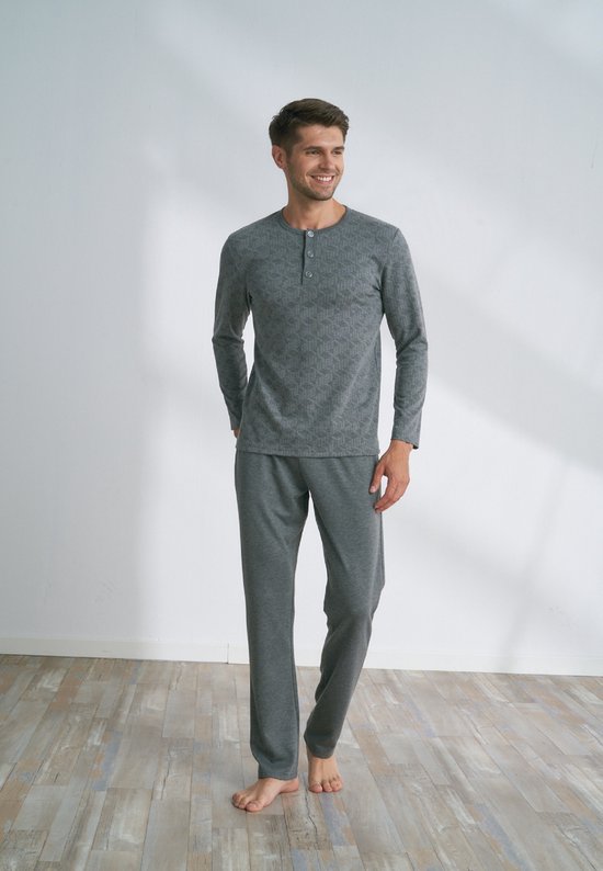 Pijadore - Set Pyjama Homme Grande Taille, Manches Longues - 2XL