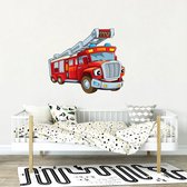 Muursticker Brandweerauto Kinderkamer - Woondecoratie