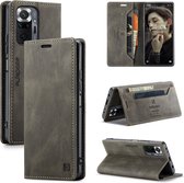 Luxe Flip Case met RFID Bescherming Kaarthouder en Magneetsluiting voor Xiaomi Redmi Note 10 Pro / Note 10 Pro Max _ Bruin