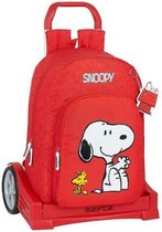 Schoolrugzak met Wielen Evolution Snoopy