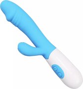 Duo Vibrator - G-Spot Vibrator met Dual Trillingen (Elektrisch) - Waterdichte Siliconen Clitoris Penetratie Dildo - Blauw