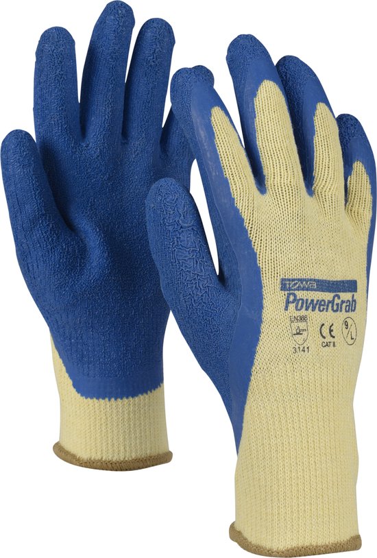 3 paires / Gants De Protection Mécanique, Travail Professionnels, Jardin,  Anti-coupure, Automobile, Métallurgie, Bleu, L, Ansell ActivArmr® 47-400