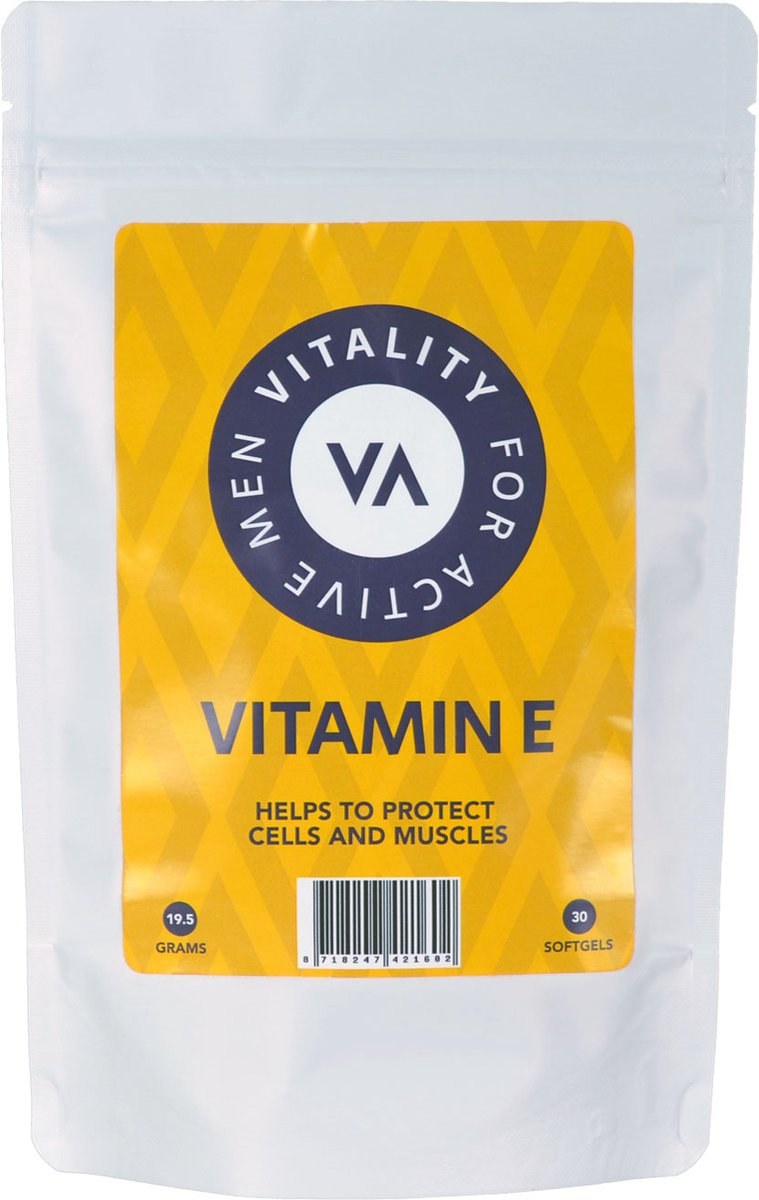 Goedkoopste Vitality - Vitamine E - Vitamines en mineralen - 30 softgels