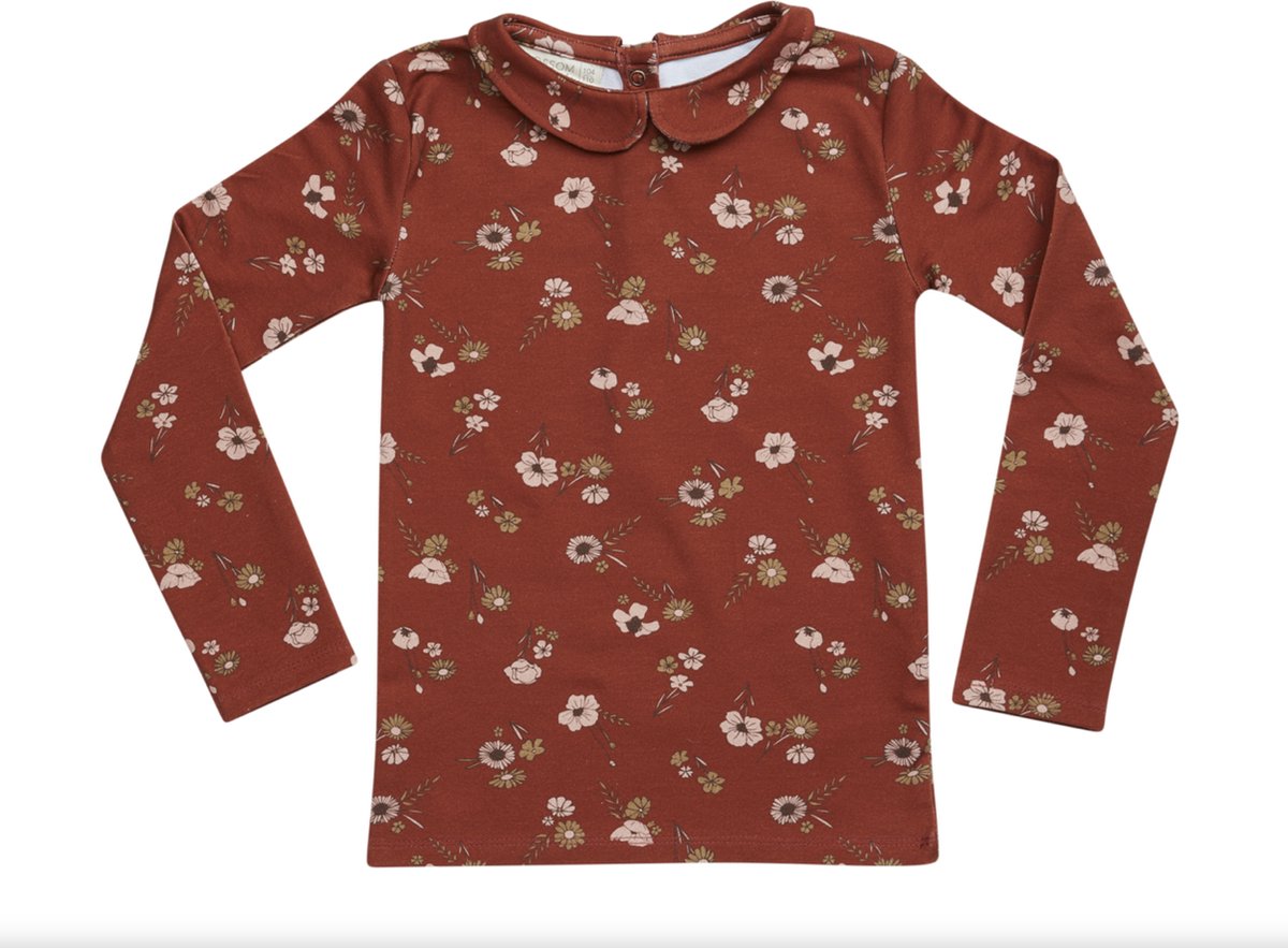 Peterpan Kroog | Long Sleeve Shirt | Festive Floral | Maat 92/98 | Blossom Kids