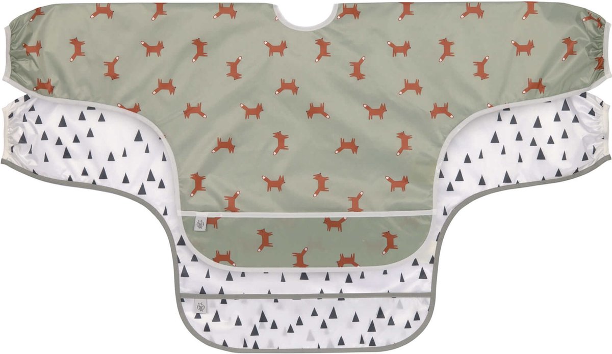 Goedkoopste Lässig slabbetje lange mouw 2 stuks Little Forest Fox 6 tot 24 maanden