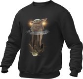 Gamer Kleding - Young and Old Yoda Reflection - Star Wars - The Mandalorian