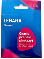 LEBARA 3-in-1 Prepaid Simkaart - Standaard SIM - Micro SIM - Nano SIM