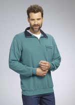 Sweatshirt met rits, kleur groen, maat 2XL