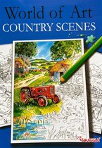 Kleurboek ´´Landschappen´´ | World of Art | Kleurboek voor volwassen | Country styles om in te kleuren | Tekenen | Stiften | Kleurboek voor volwassenen |  World of Art