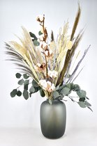 Droogbloemen - boeket 75cm - Sparkling White