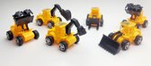 Taart Cake | Topper | 6 x Techniek Voertuig | Verjaardag | Decoratie figuren | Feest |