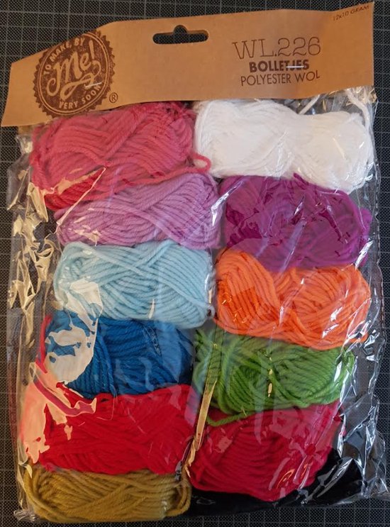 Breiwol | 12 bolletjes wol in verschillende kleuren | Breien | Knutselen |  DIY | Hobby | bol.com