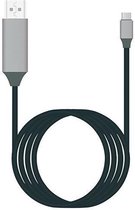 De Beste Gadgets USB-C naar HDMI kabel -  Zwart - Geschikt voor Samsung Galaxy 8 en hoger of Samsung Galaxy Note