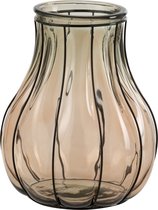 J-Line Vaas Fusion Glas/Metaal Taupe Small