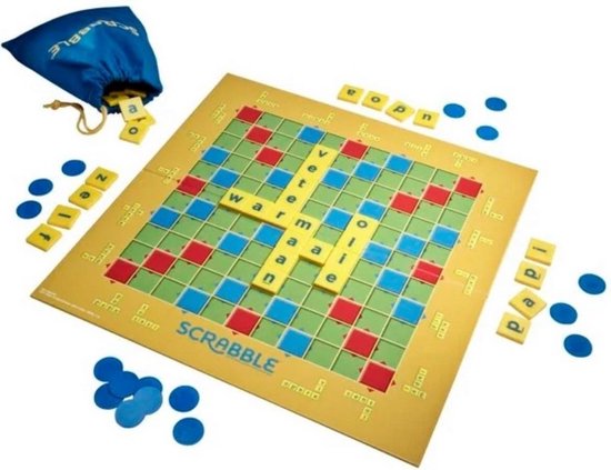 Thumbnail van een extra afbeelding van het spel Spellenbundel - 2 Stuks - Carcassonne Junior & Mattel Scrabble Junior
