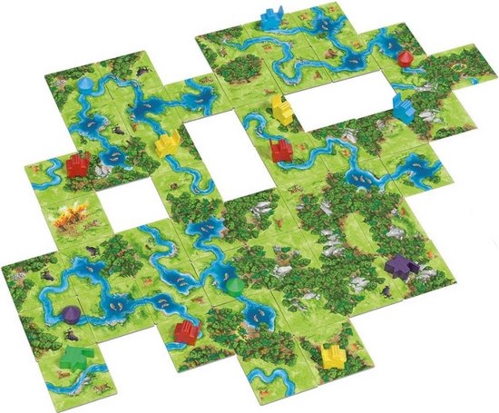 Thumbnail van een extra afbeelding van het spel Spellenbundel - 2 Stuks - Carcassonne & Carcassonne Jagers en Verzamelaars - Uitbreiding