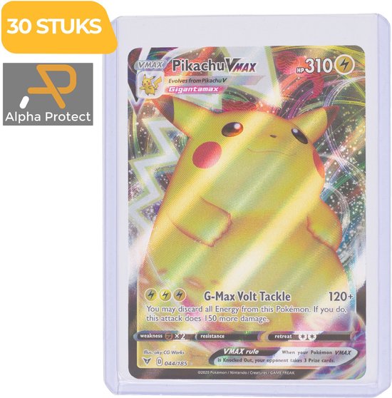 Alpha Protect® 30 Stuks Toploaders voor Pokémon Kaarten –