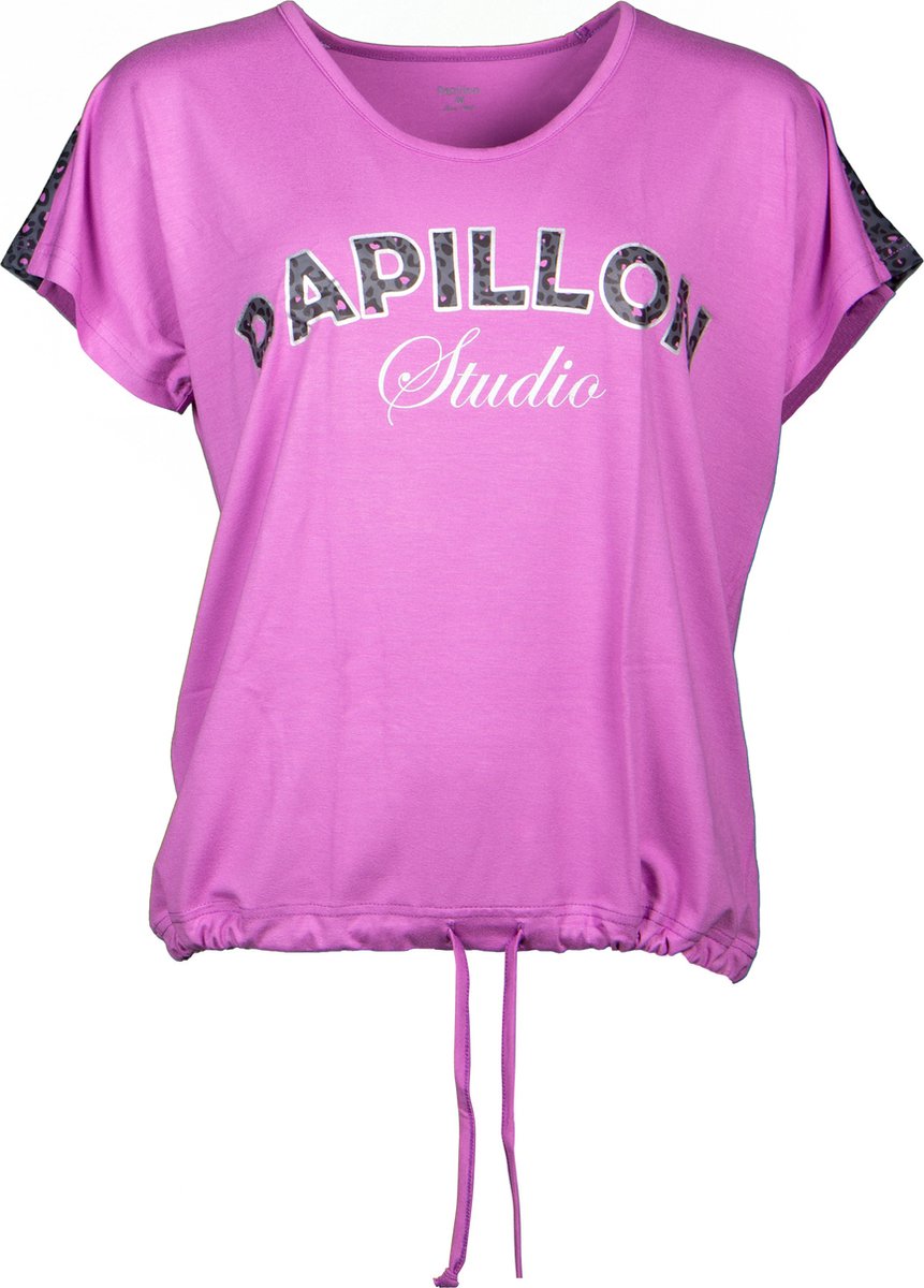 Papillon Sportshirt Studio Dames Viscose/elastaan Roze Mt L