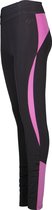 Papillon Sportlegging Capri Dames Polyester Zwart/roze Mt L