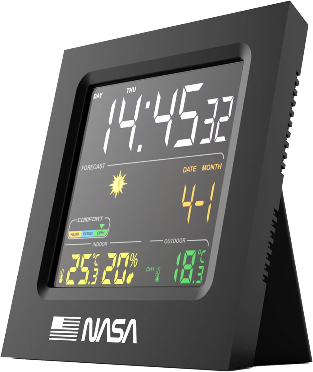 Station météo et enceinte Bluetooth Nasa WSP1500 avec radio-réveil