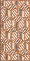 Cortenstaal wanddecoratie Geometric Pattern 1.0 *OP=OP - Kleur: Roestkleur | x 30 cm