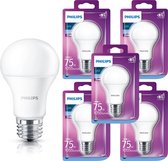 Philips Nigel LED Lampen met grote E27 fitting - 6500K koud wit licht - 10W/75W - 5 stuks