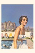 Pocket Sized - Found Image Press Journals- Vintage Journal Relaxing by the Pool