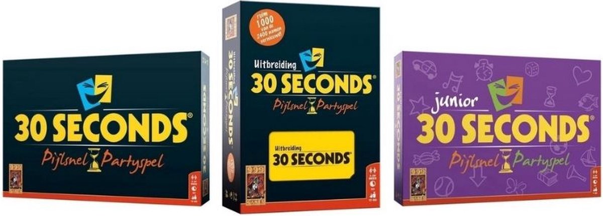 Spellenbundel - 3 Stuks - 30 seconds & 30 Seconds Uitbreiding & 30 Seconds  Junior | Games | bol.com