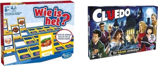 Spellenbundel - 2 Stuks - Wie Is Het? & Cluedo | Games | bol.com