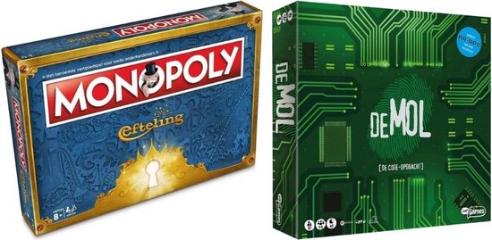 Afbeelding van het spel Spellenbundel - 2 Stuks - Monopoly Efteling & Wie is de mol