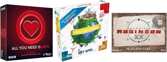 Spellenbundel - 3 Stuks - All You Need Is Love Bordspel & Ik hou van