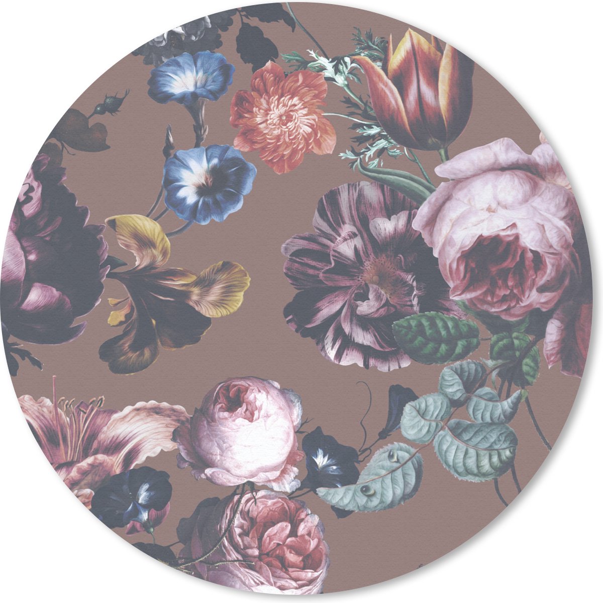 Muismat rond 30x30 cm - Mousepad Bloemen - Tuin - Roze - Ronde muismatten