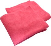 Microvezeldoek 40x40 cm 300 grams Roze/Rood per 5 stuks