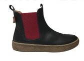 Naturino Mt 30 elastiek lederen chelsea laarzen zwart rood Figus