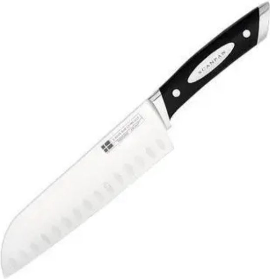 Scanpan Classic santokumes 18 cm - met kuiltjes - ergonomisch gevormd