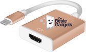 De Beste Gadgets USB-C naar HDMI adaptor Goud Roze - USB-C naar HDMI Switch - USB-C Naar HDMI Adaptor - USB-C to HDMI