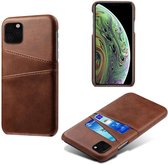 iPhone 11 Pro Max hoesje - iPhone hoesjes - Apple hoesje - Bruin - Backcover - Able & Borret