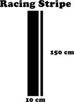Racing Stripe / Race Streep 1 (wit) (150x10cm)