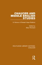 Routledge Library Editions: Chaucer - Chaucer and Middle English Studies