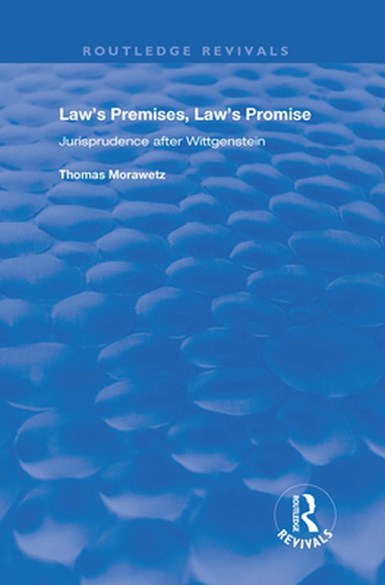Routledge Revivals - Law's Premises, Law's Promise - cover
