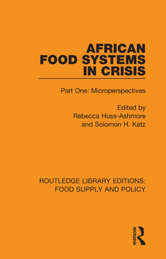 Routledge Library Editions: Food Supply and Policy 1 - Afric ... - cover